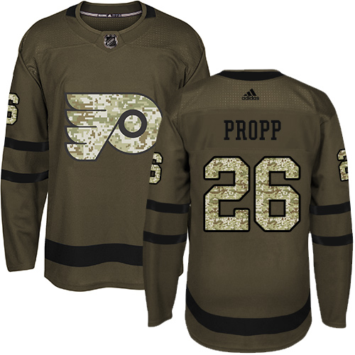 Adidas Flyers #26 Brian Propp Green Salute to Service Stitched NHL Jersey Adidas Flyers #26 Brian Propp Green Salute to Service Stitched NHL Jersey