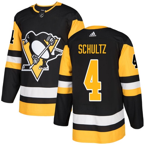 Adidas Penguins #4 Justin Schultz Black Home Authentic Stitched NHL Jersey Adidas Penguins #4 Justin Schultz Black Home Authentic Stitched NHL Jersey