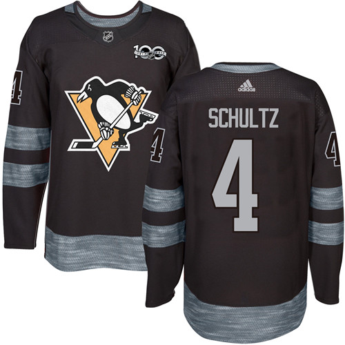 Adidas Penguins #4 Justin Schultz Black 1917-2017 100th Anniversary Stitched NHL Jersey Adidas Penguins #4 Justin Schultz Black 1917-2017 100th Anniversary Stitched NHL Jersey