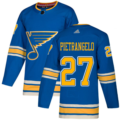 Adidas Blues #27 Alex Pietrangelo Blue Alternate Authentic Stitched NHL Jersey Adidas Blues #27 Alex Pietrangelo Blue Alternate Authentic Stitched NHL Jersey