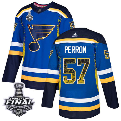 Adidas Blues #57 David Perron Blue Home Authentic Drift Fashion 2019 Stanley Cup Final Stitched NHL Jersey Adidas Blues #57 David Perron Blue Home Authentic Drift Fashion 2019 Stanley Cup Final Stitched NHL Jersey