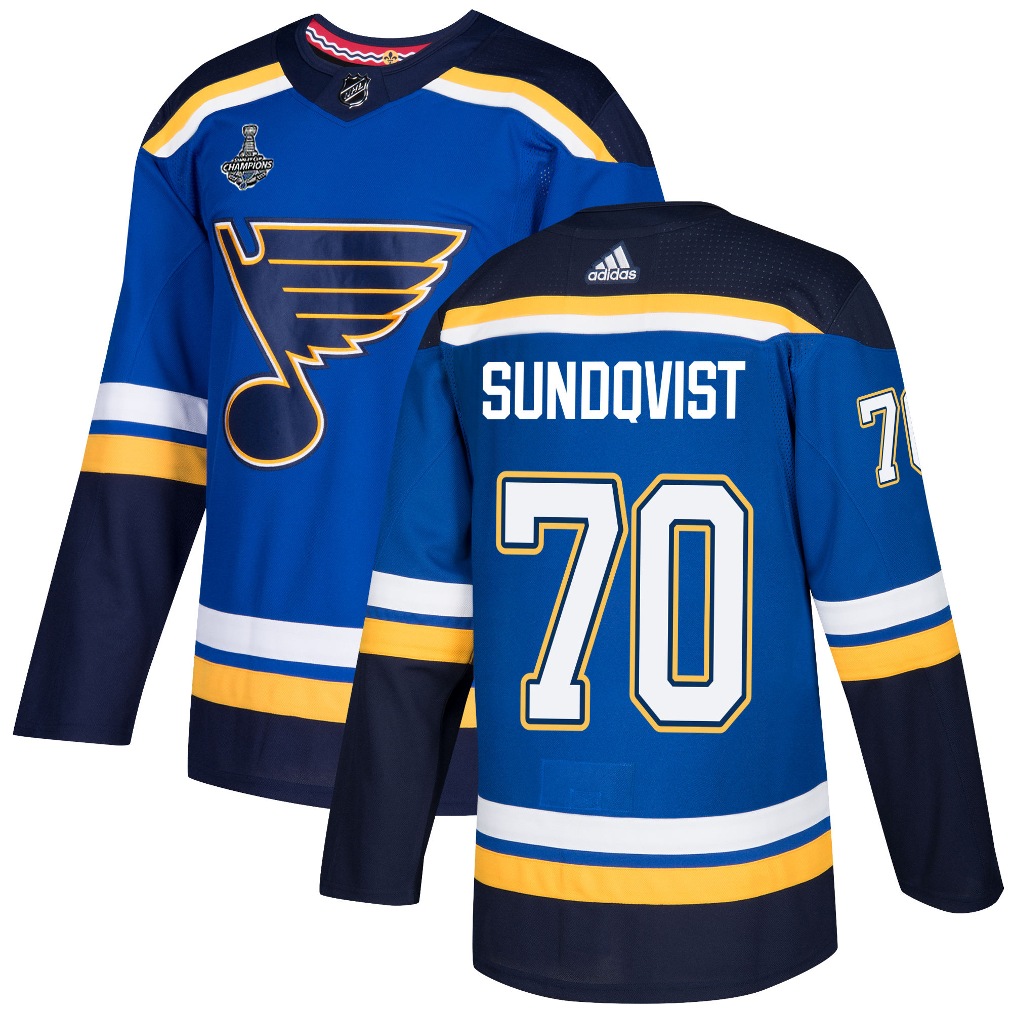 Adidas Blues #70 Oskar Sundqvist Blue Home Authentic 2019 Stanley Cup Champions Stitched NHL Jersey Adidas Blues #70 Oskar Sundqvist Blue Home Authentic 2019 Stanley Cup Champions Stitched NHL Jersey