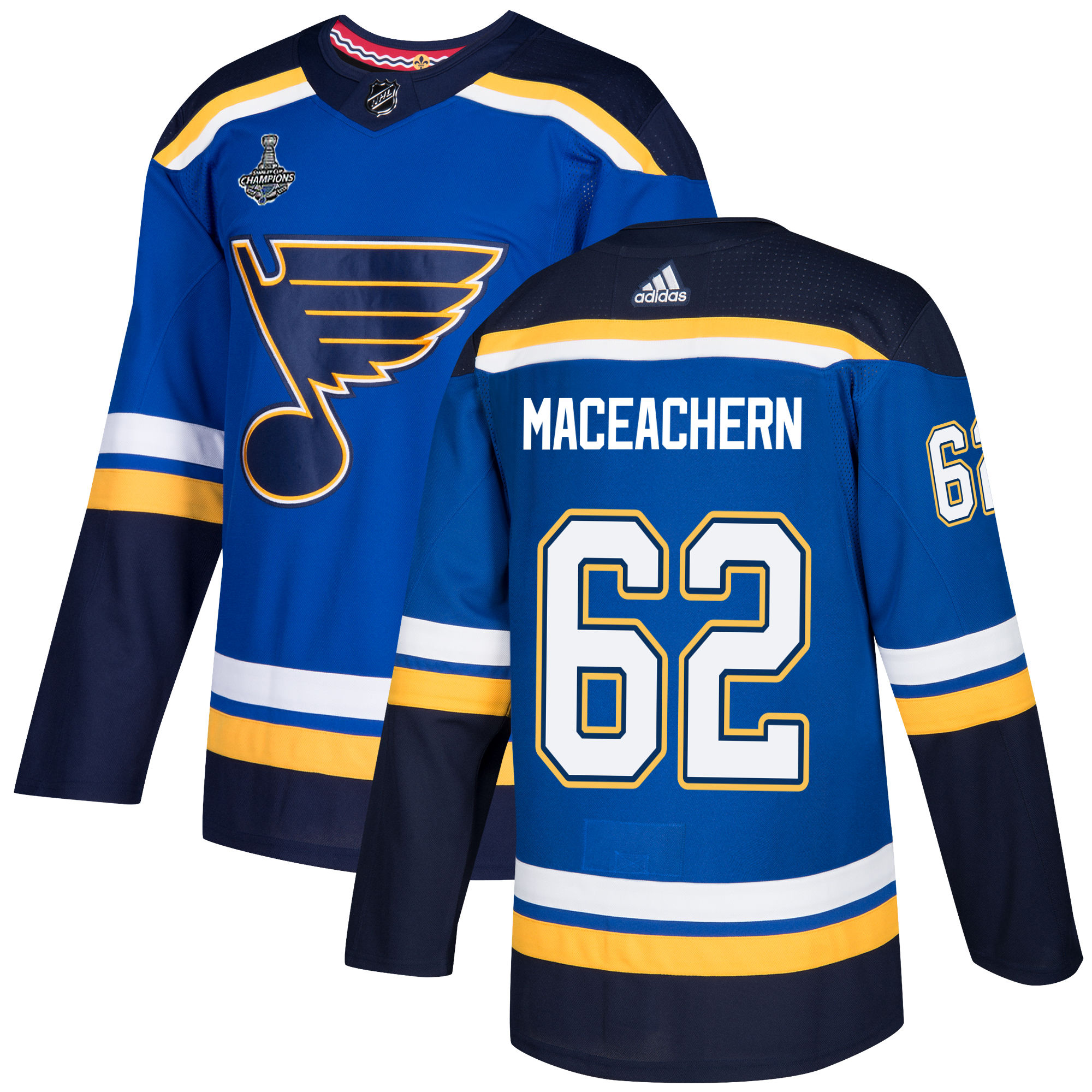 Adidas Blues #62 Mackenzie MacEachern Blue Home Authentic 2019 Stanley Cup Champions Stitched NHL Jersey Adidas Blues #62 Mackenzie MacEachern Blue Home Authentic 2019 Stanley Cup Champions Stitched NHL Jersey