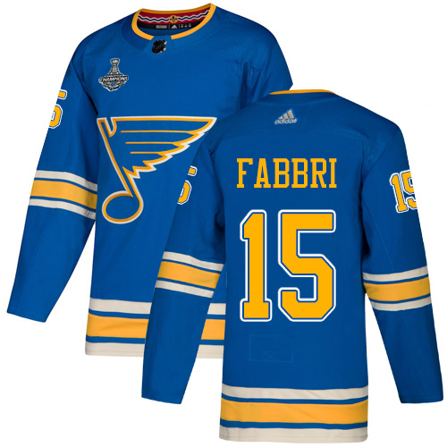 Adidas Blues #15 Robby Fabbri Blue Alternate Authentic 2019 Stanley Cup Champions Stitched NHL Jersey Adidas Blues #15 Robby Fabbri Blue Alternate Authentic 2019 Stanley Cup Champions Stitched NHL Jersey