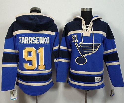 Blues #91 Vladimir Tarasenko Light Blue Sawyer Hooded Sweatshirt Stitched NHL Jersey Blues #91 Vladimir Tarasenko Light Blue Sawyer Hooded Sweatshirt Stitched NHL Jersey