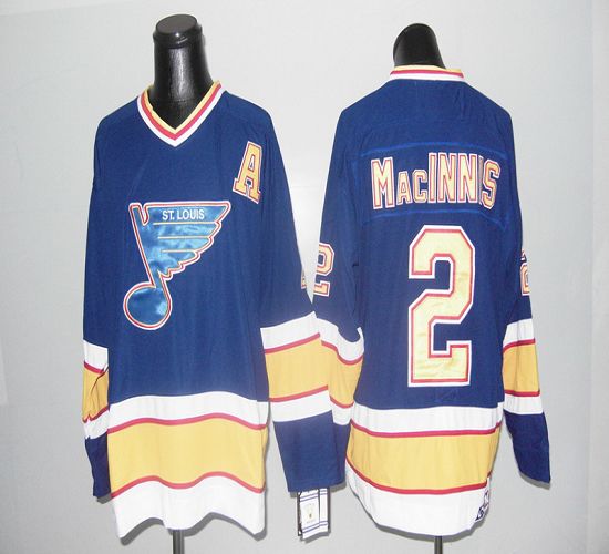 Blues CCM Throwback #2 Macinnis Blue Stitched NHL Jersey Blues CCM Throwback #2 Macinnis Blue Stitched NHL Jersey