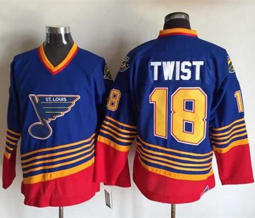 Blues #18 Tony Twist Light Blue/Red CCM Throwback Stitched NHL Jersey Blues #18 Tony Twist Light Blue/Red CCM Throwback Stitched NHL Jersey