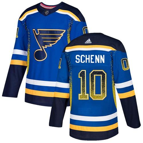Adidas Blues #10 Brayden Schenn Blue Home Authentic Drift Fashion Stitched NHL Jersey Adidas Blues #10 Brayden Schenn Blue Home Authentic Drift Fashion Stitched NHL Jersey