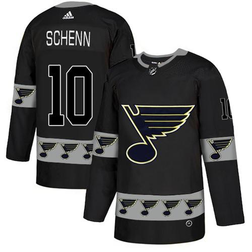 Adidas Blues #10 Brayden Schenn Black Authentic Team Logo Fashion Stitched NHL Jersey Adidas Blues #10 Brayden Schenn Black Authentic Team Logo Fashion Stitched NHL Jersey
