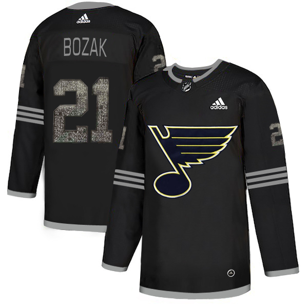 Adidas Blues #21 Tyler Bozak Black Authentic Classic Stitched NHL Jersey Adidas Blues #21 Tyler Bozak Black Authentic Classic Stitched NHL Jersey