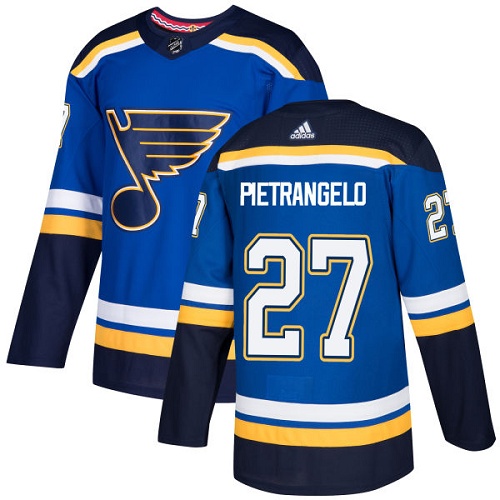 Adidas Blues #27 Alex Pietrangelo Blue Home Authentic Stitched NHL Jersey Adidas Blues #27 Alex Pietrangelo Blue Home Authentic Stitched NHL Jersey