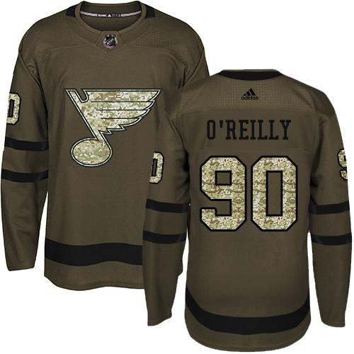 Adidas Blues #90 Ryan O'Reilly Green Salute to Service Stitched NHL Jersey Adidas Blues #90 Ryan O'Reilly Green Salute to Service Stitched NHL Jersey