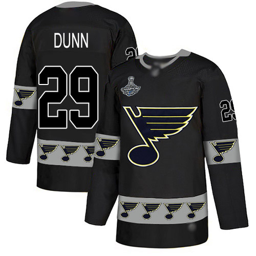 Adidas Blues #29 Vince Dunn Black Authentic Team Logo Fashion Stanley Cup Champions Stitched NHL Jersey Adidas Blues #29 Vince Dunn Black Authentic Team Logo Fashion Stanley Cup Champions Stitched NHL Jersey