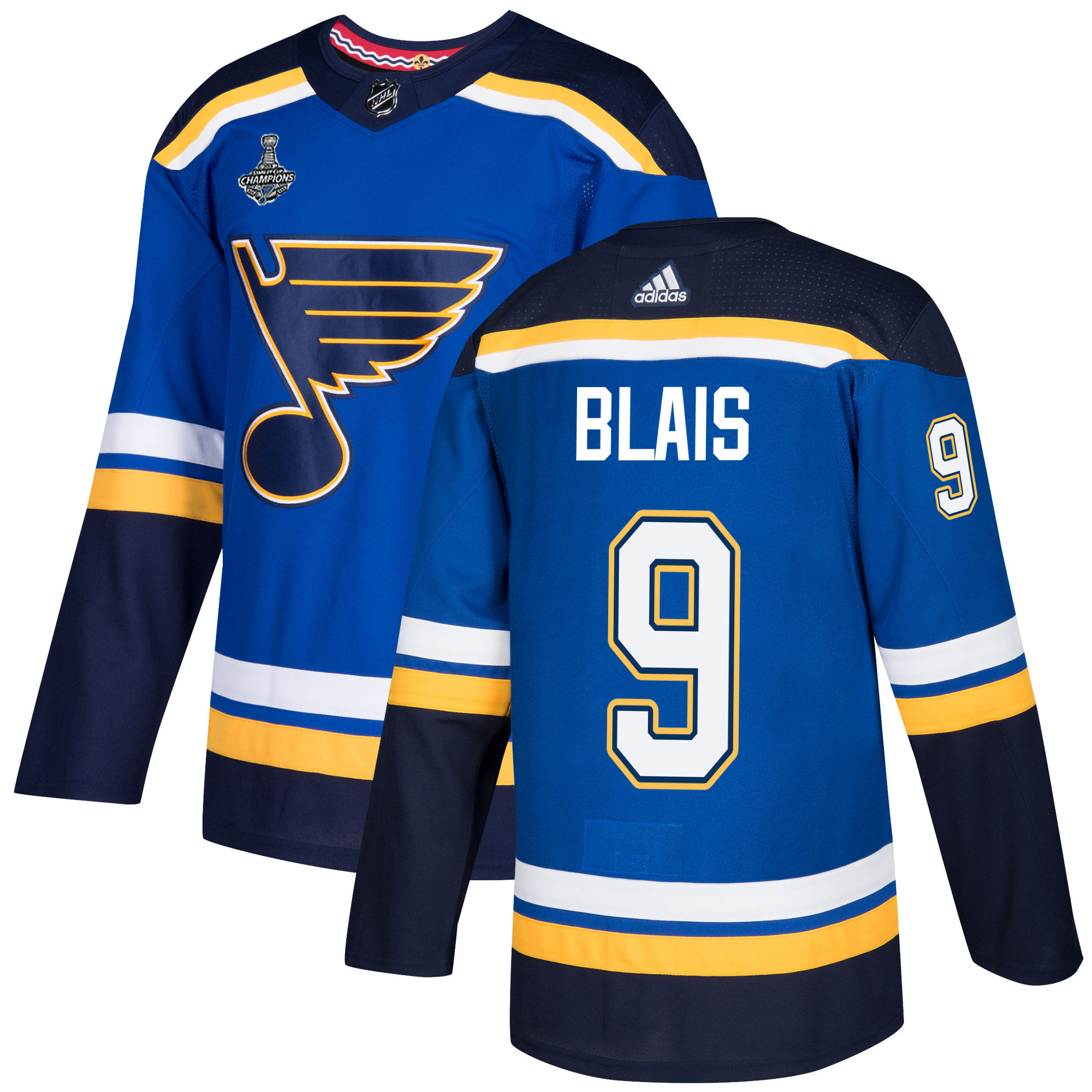 Adidas Blues #9 Sammy Blais Blue Home Authentic 2019 Stanley Cup Champions Stitched NHL Jersey Adidas Blues #9 Sammy Blais Blue Home Authentic 2019 Stanley Cup Champions Stitched NHL Jersey