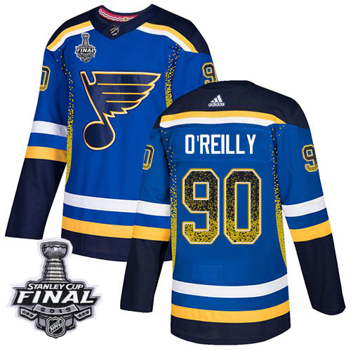 Adidas Blues #90 Ryan O'Reilly Blue Home Authentic Drift Fashion 2019 Stanley Cup Final Stitched NHL Jersey Adidas Blues #90 Ryan O'Reilly Blue Home Authentic Drift Fashion 2019 Stanley Cup Final Stitched NHL Jersey