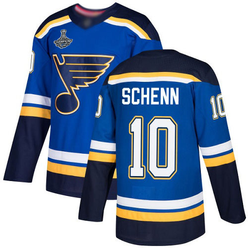 Adidas Blues #10 Brayden Schenn Blue Home Authentic Stanley Cup Champions Stitched NHL Jersey Adidas Blues #10 Brayden Schenn Blue Home Authentic Stanley Cup Champions Stitched NHL Jersey