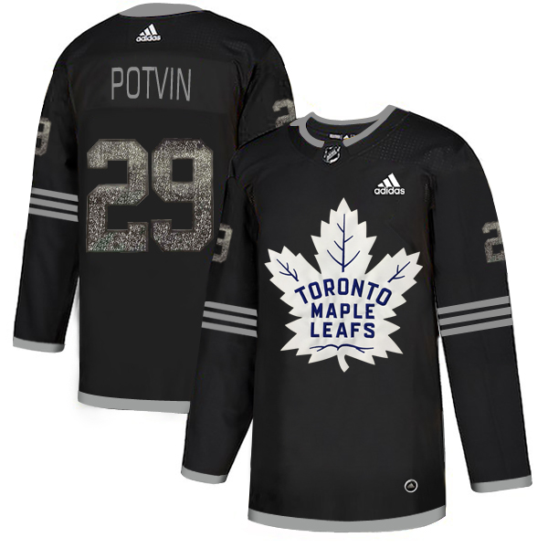 Adidas Maple Leafs #29 Felix Potvin Black Authentic Classic Stitched NHL Jersey Adidas Maple Leafs #29 Felix Potvin Black Authentic Classic Stitched NHL Jersey