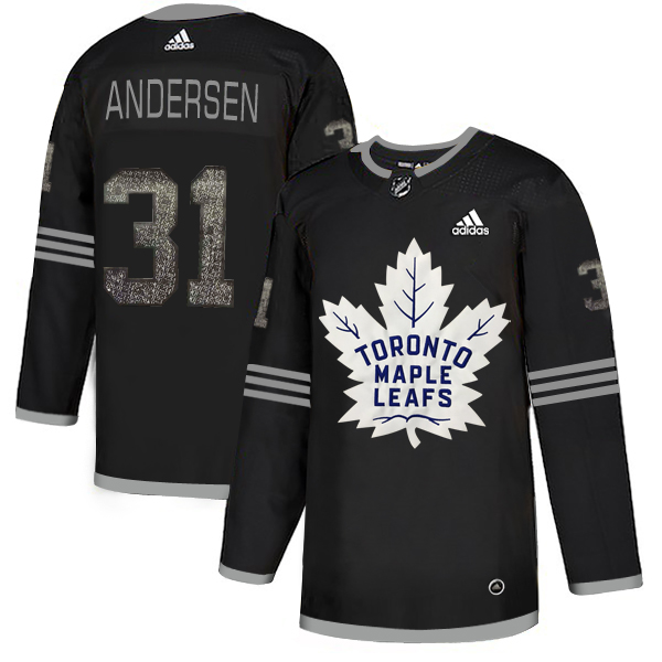 Adidas Maple Leafs #31 Frederik Andersen Black Authentic Classic Stitched NHL Jersey Adidas Maple Leafs #31 Frederik Andersen Black Authentic Classic Stitched NHL Jersey