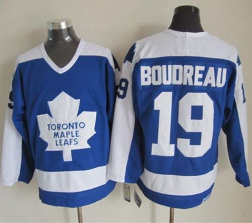 Maple Leafs #19 Bruce Boudreau Blue/White CCM Throwback Stitched NHL Jersey Maple Leafs #19 Bruce Boudreau Blue/White CCM Throwback Stitched NHL Jersey