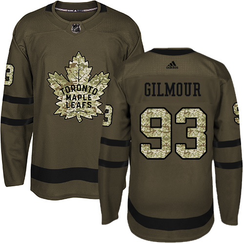 Adidas Maple Leafs #93 Doug Gilmour Green Salute to Service Stitched NHL Jersey Adidas Maple Leafs #93 Doug Gilmour Green Salute to Service Stitched NHL Jersey