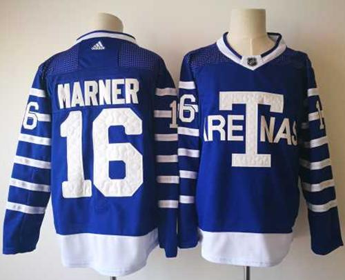 Adidas Maple Leafs #16 Mitchell Marner Blue Authentic 1918 Arenas Throwback Stitched NHL Jersey Adidas Maple Leafs #16 Mitchell Marner Blue Authentic 1918 Arenas Throwback Stitched NHL Jersey