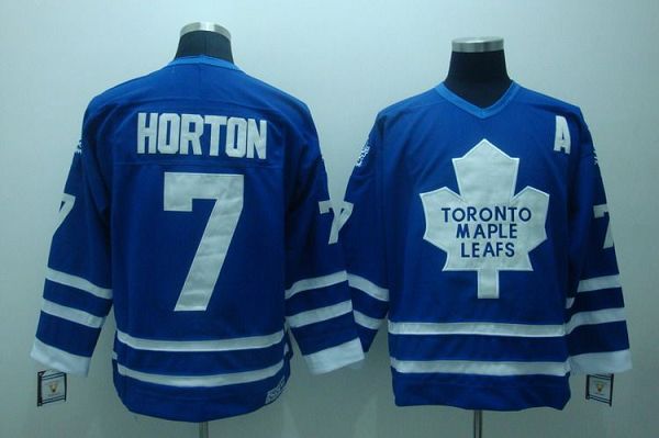 Maple Leafs #7 Tim Horton Stitched Blue CCM Throwback NHL Jersey Maple Leafs #7 Tim Horton Stitched Blue CCM Throwback NHL Jersey