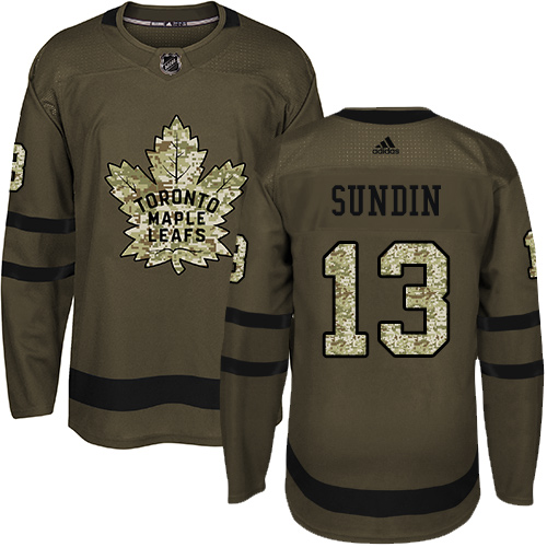 Adidas Maple Leafs #13 Mats Sundin Green Salute to Service Stitched NHL Jersey Adidas Maple Leafs #13 Mats Sundin Green Salute to Service Stitched NHL Jersey