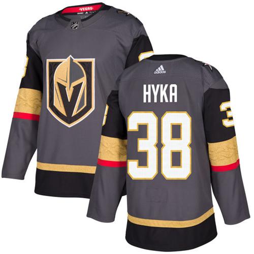 Adidas Golden Knights #38 Tomas Hyka Grey Home Authentic Stitched NHL Jersey Adidas Golden Knights #38 Tomas Hyka Grey Home Authentic Stitched NHL Jersey