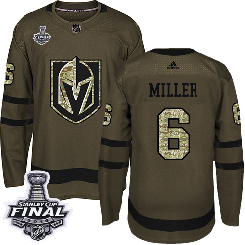 Adidas Golden Knights #6 Colin Miller Green Salute to Service 2018 Stanley Cup Final Stitched NHL Jersey Adidas Golden Knights #6 Colin Miller Green Salute to Service 2018 Stanley Cup Final Stitched NHL Jersey