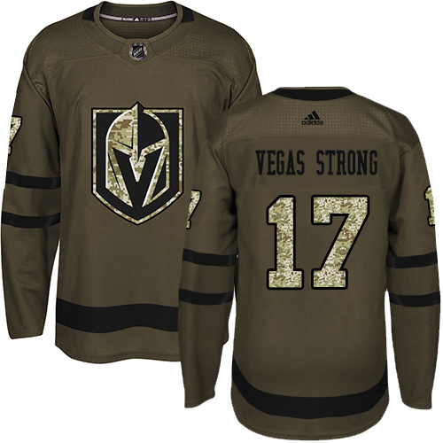 Adidas Golden Knights #17 Vegas Strong Green Salute to Service Stitched NHL Jersey Adidas Golden Knights #17 Vegas Strong Green Salute to Service Stitched NHL Jersey