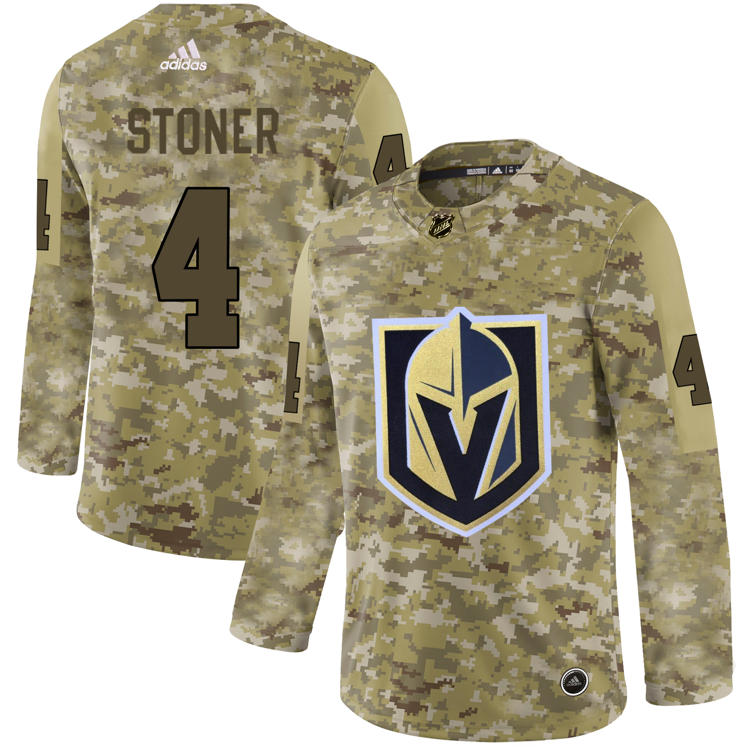 Adidas Golden Knights #4 Clayton Stoner Camo Authentic Stitched NHL Jersey Adidas Golden Knights #4 Clayton Stoner Camo Authentic Stitched NHL Jersey