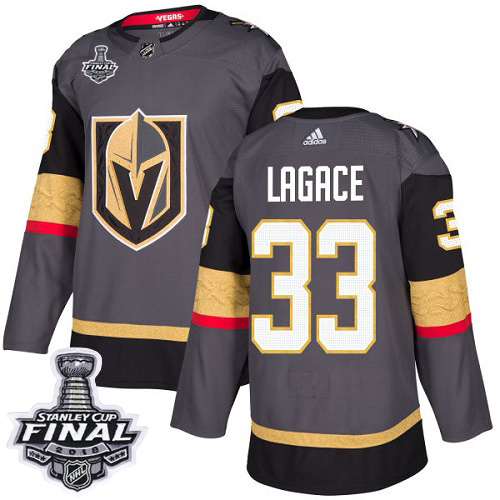 Adidas Golden Knights #33 Maxime Lagace Grey Home Authentic 2018 Stanley Cup Final Stitched NHL Jersey Adidas Golden Knights #33 Maxime Lagace Grey Home Authentic 2018 Stanley Cup Final Stitched NHL Jersey