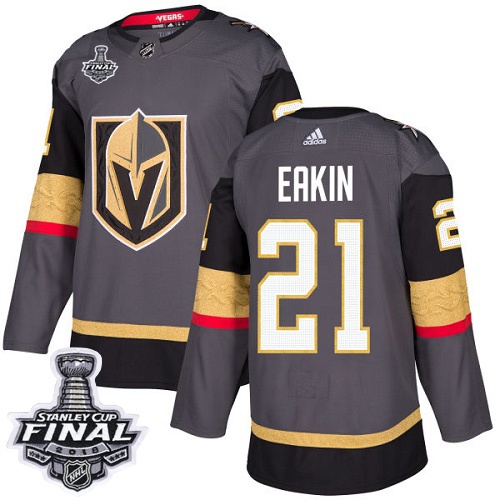 Adidas Golden Knights #21 Cody Eakin Grey Home Authentic 2018 Stanley Cup Final Stitched NHL Jersey Adidas Golden Knights #21 Cody Eakin Grey Home Authentic 2018 Stanley Cup Final Stitched NHL Jersey