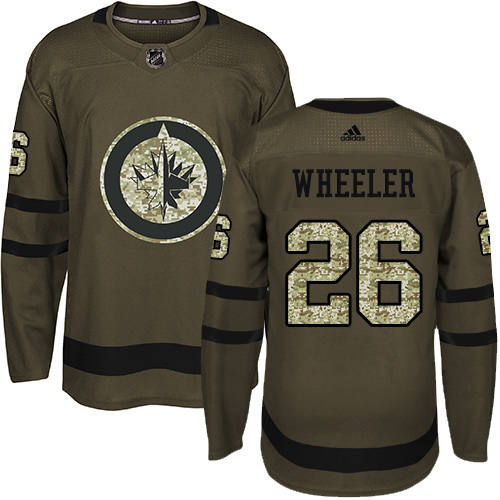 Adidas Jets #26 Blake Wheeler Green Salute to Service Stitched NHL Jersey Adidas Jets #26 Blake Wheeler Green Salute to Service Stitched NHL Jersey