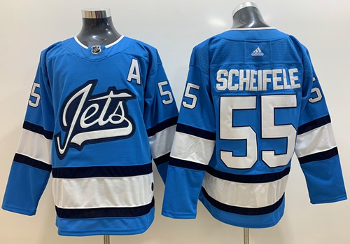 Adidas Jets #55 Mark Scheifele Blue Alternate Authentic Stitched NHL Jersey Adidas Jets #55 Mark Scheifele Blue Alternate Authentic Stitched NHL Jersey