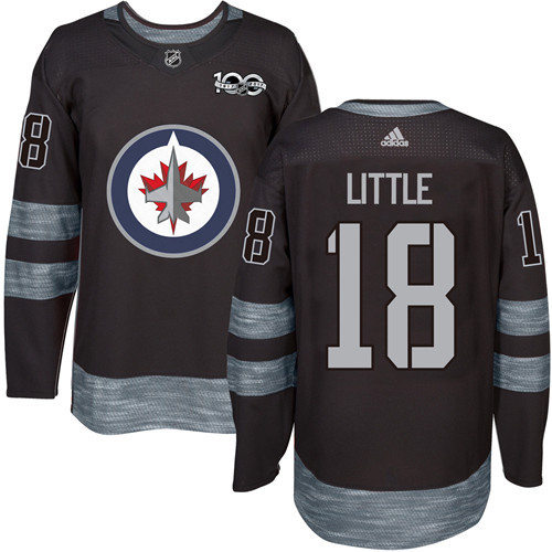 Adidas Jets #18 Bryan Little Black 1917-2017 100th Anniversary Stitched NHL Jersey Adidas Jets #18 Bryan Little Black 1917-2017 100th Anniversary Stitched NHL Jersey