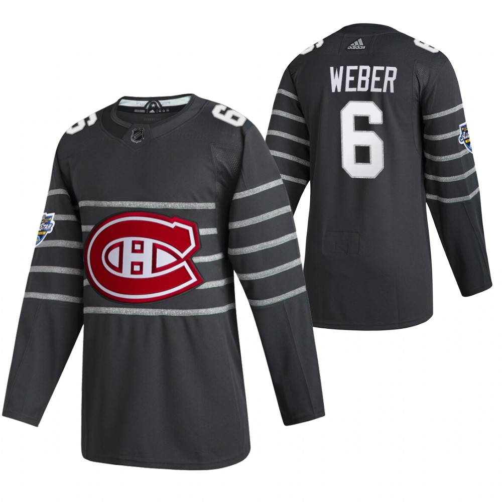 Men's Montreal Canadiens #6 Shea Weber 2020 White All Star Stitched NHL Jersey Men's Montreal Canadiens #6 Shea Weber 2020 White All Star Stitched NHL Jersey