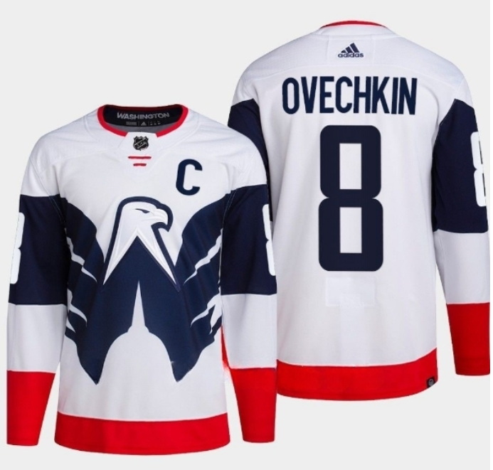 Men's Washington Capitals #8 Alex Ovechkin White/Navy Stadium Series Stitched Jersey Men's Washington Capitals #8 Alex Ovechkin White/Navy Stadium Series Stitched Jersey