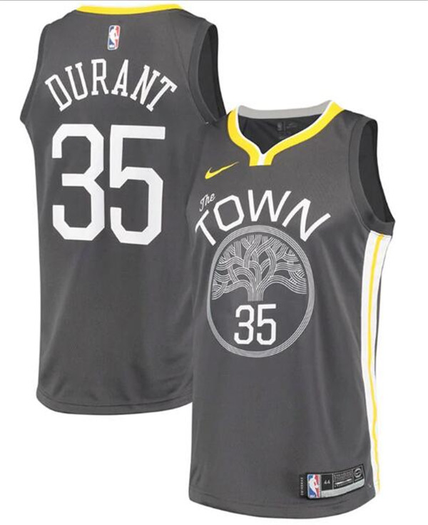 Men's Golden State Warriors #35 Kevin Durant Black NBA Statement Edition Swingman Stitched Jersey Men's Golden State Warriors #35 Kevin Durant Black NBA Statement Edition Swingman Stitched Jersey