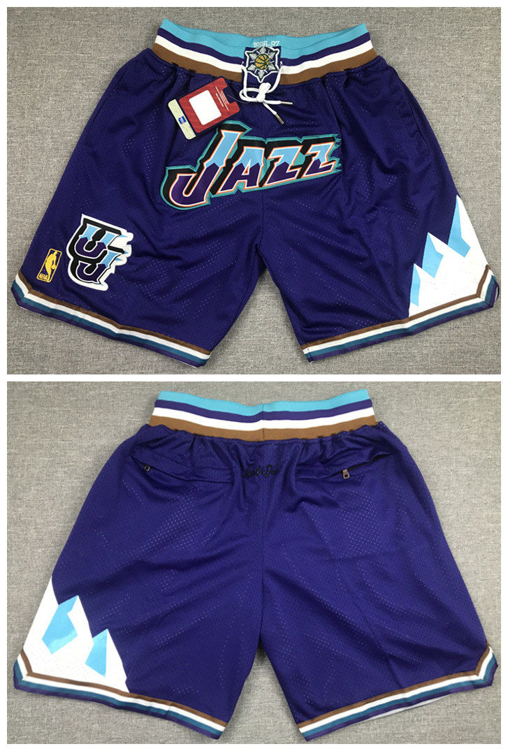 Men's Utah Jazz Purple Shorts (Run Small) Men's Utah Jazz Purple Shorts (Run Small)