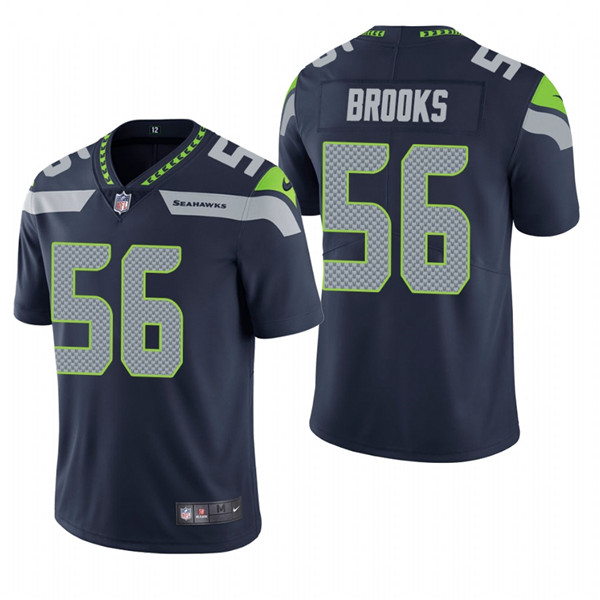 Men's Seattle Seahawks #56 Jordyn Brooks Navy Vapor Untouchable Limited Stitched NFL Jersey Men's Seattle Seahawks #56 Jordyn Brooks Navy Vapor Untouchable Limited Stitched NFL Jersey