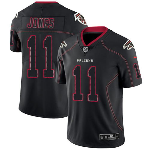 Nike Falcons #11 Julio Jones Lights Out Black Men's Stitched NFL Limited Rush Jersey Nike Falcons #11 Julio Jones Lights Out Black Men's Stitched NFL Limited Rush Jersey