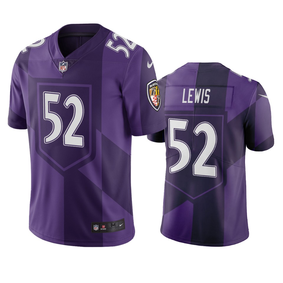 Baltimore Ravens #52 Ray Lewis Purple Vapor Limited City Edition NFL Jersey Baltimore Ravens #52 Ray Lewis Purple Vapor Limited City Edition NFL Jersey