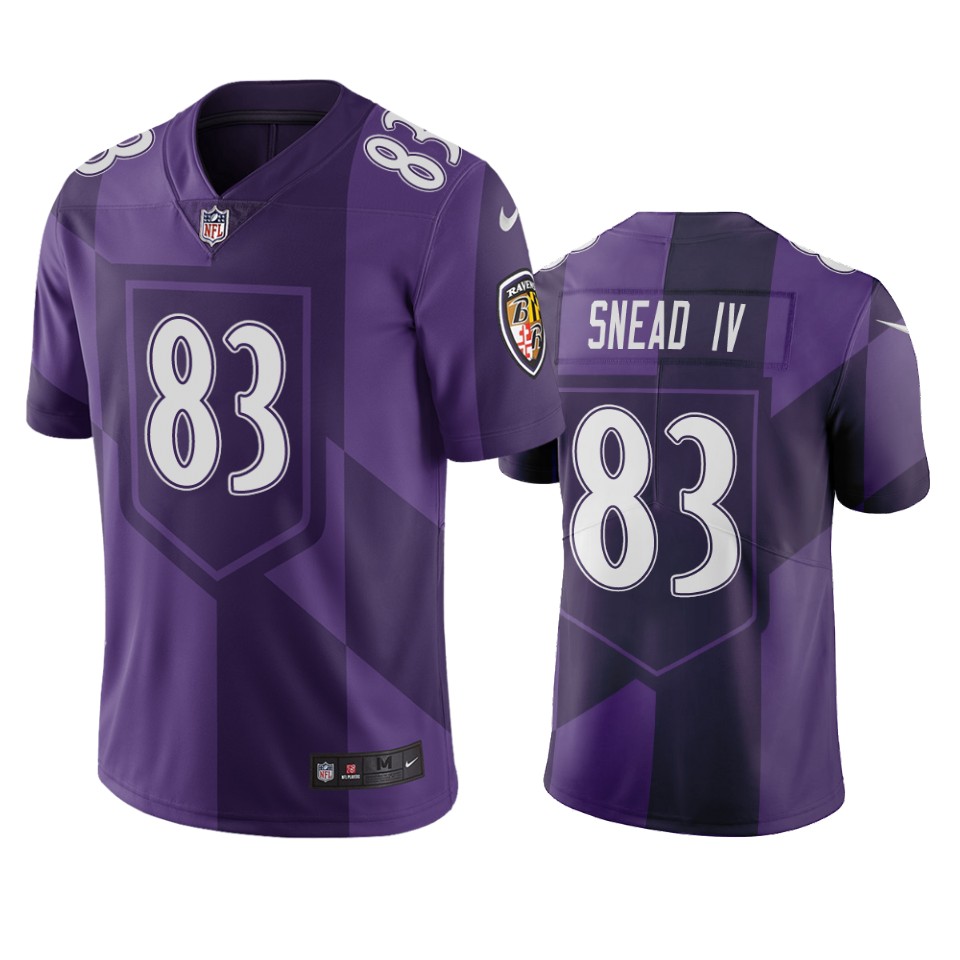 Baltimore Ravens #83 Willie Snead IV Purple Vapor Limited City Edition NFL Jersey Baltimore Ravens #83 Willie Snead IV Purple Vapor Limited City Edition NFL Jersey