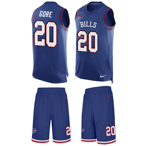 Nike Bills #20 Frank Gore Royal Blue Team Color Men's Stitched NFL Limited Tank Top Suit Jersey Nike Bills #20 Frank Gore Royal Blue Team Color Men's Stitched NFL Limited Tank Top Suit Jersey