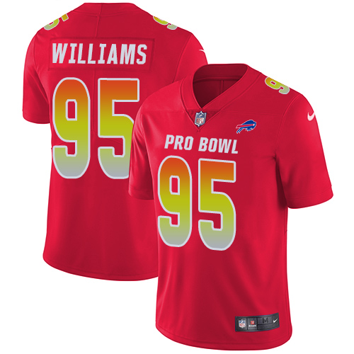 Nike Bills #95 Kyle Williams Red Men's Stitched NFL Limited AFC 2019 Pro Bowl Jersey Nike Bills #95 Kyle Williams Red Men's Stitched NFL Limited AFC 2019 Pro Bowl Jersey
