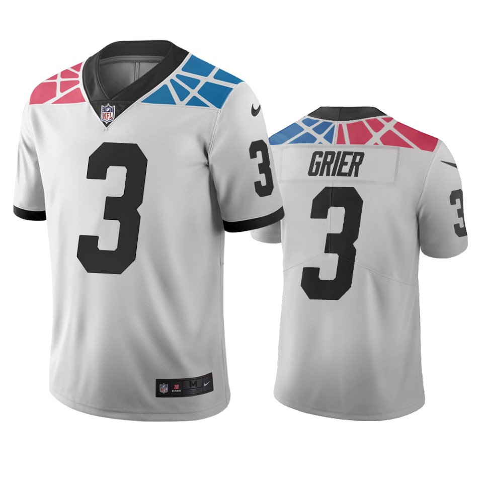 Carolina Panthers #3 Will Grier White Vapor Limited City Edition NFL Jersey Carolina Panthers #3 Will Grier White Vapor Limited City Edition NFL Jersey