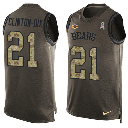 Nike Bears #21 Ha Ha Clinton-Dix Green Men's Stitched NFL Limited Salute To Service Tank Top Jersey Nike Bears #21 Ha Ha Clinton-Dix Green Men's Stitched NFL Limited Salute To Service Tank Top Jersey