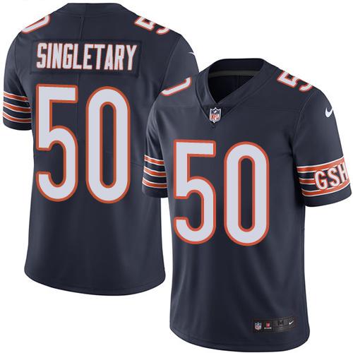 Nike Bears #50 Mike Singletary Navy Blue Team Color Men's Stitched NFL Vapor Untouchable Limited Jersey Nike Bears #50 Mike Singletary Navy Blue Team Color Men's Stitched NFL Vapor Untouchable Limited Jersey