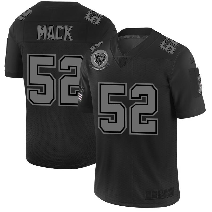 Chicago Bears #52 Khalil Mack Men's Nike Black 2019 Salute to Service Limited Stitched NFL Jersey Chicago Bears #52 Khalil Mack Men's Nike Black 2019 Salute to Service Limited Stitched NFL Jersey
